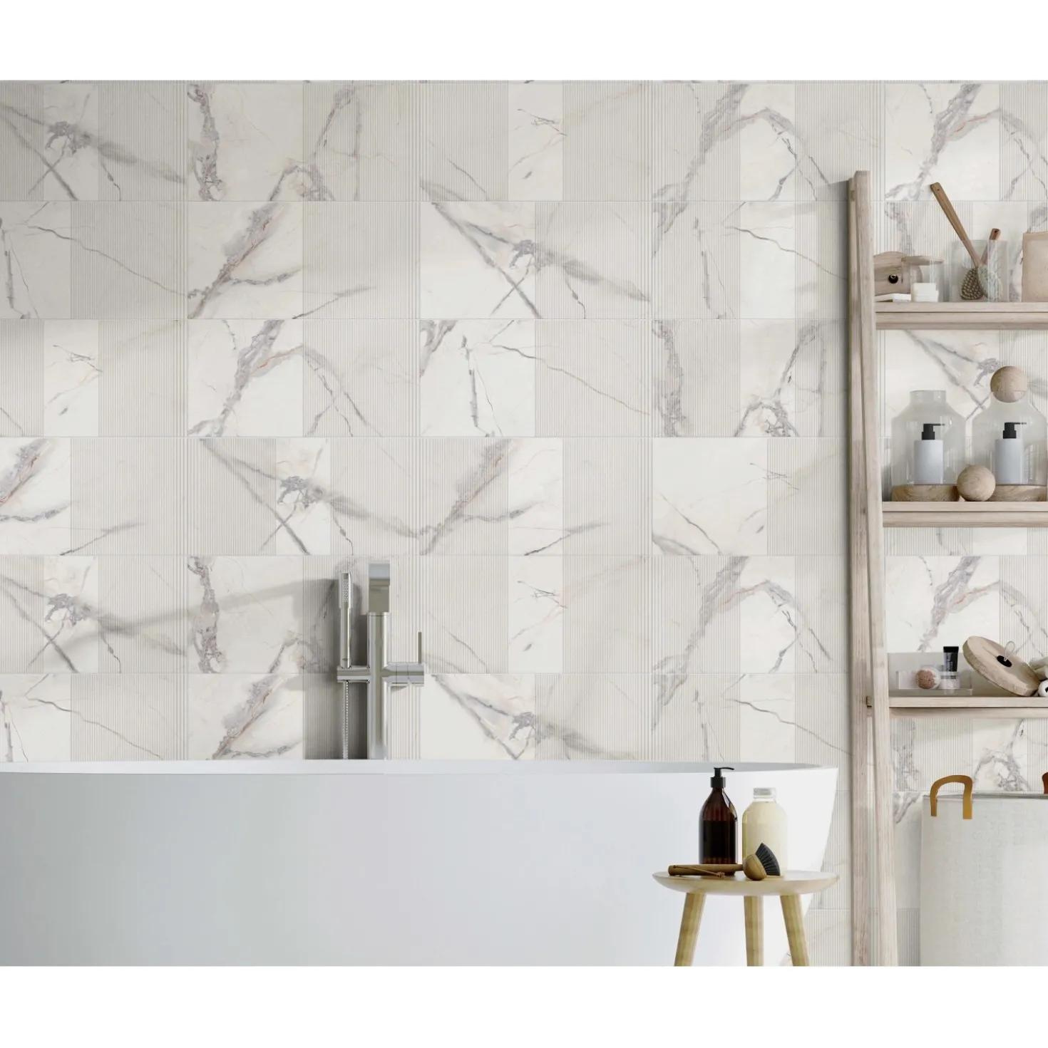 Rivestimento in gres porcellanato rettificato Iberis Crystal 3D 30x60 cm 1,44 m²