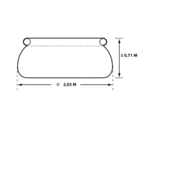 Rivestimento in legno esagonale abete massiccio Ø180-205