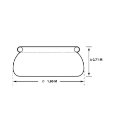 Rivestimento in legno esagonale abete massiccio Ø180-185