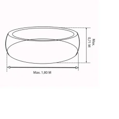 Rivestimento in legno esagonale abete massiccio Ø180-185
