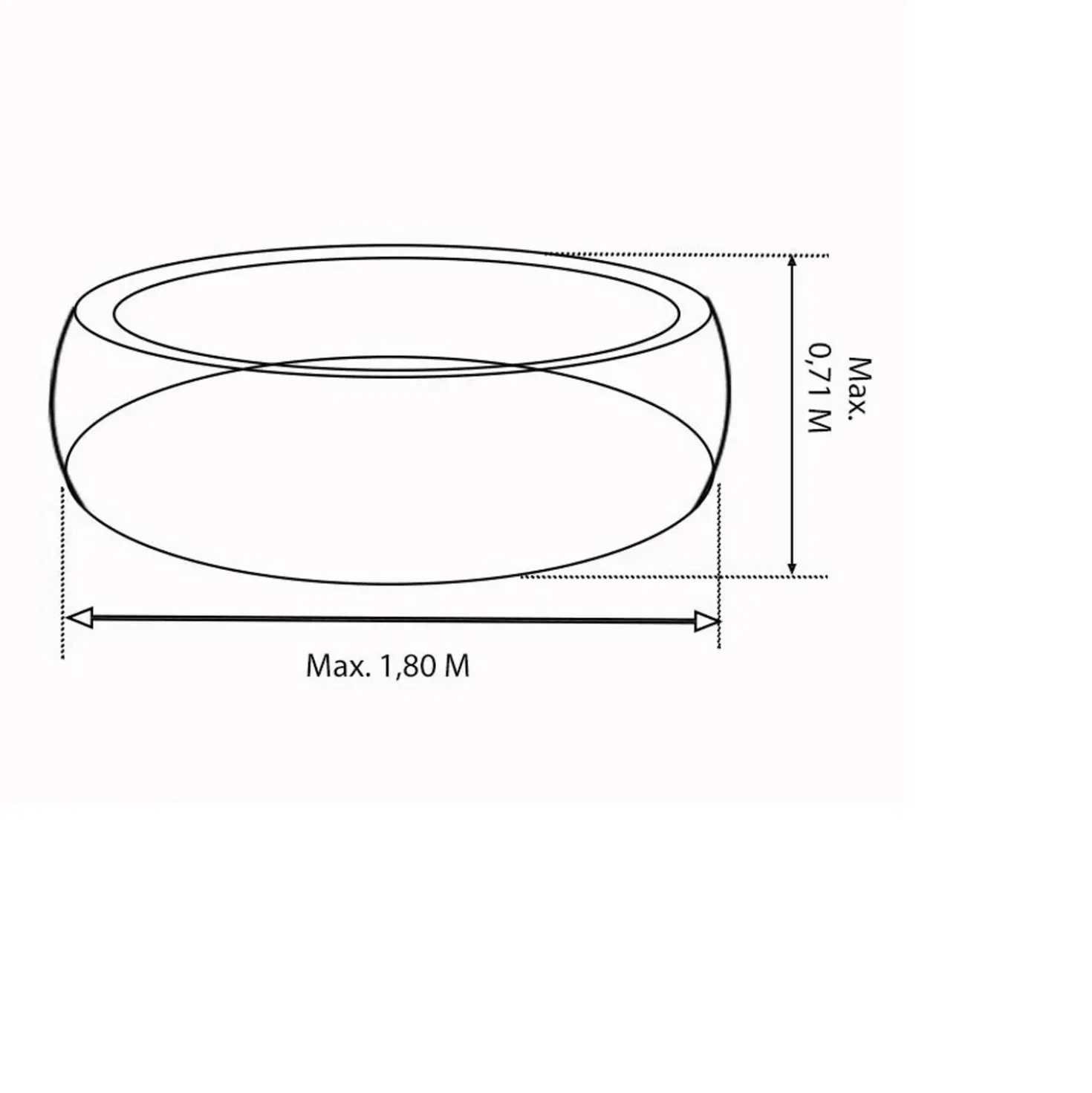 Rivestimento in legno esagonale abete massiccio Ø180-185