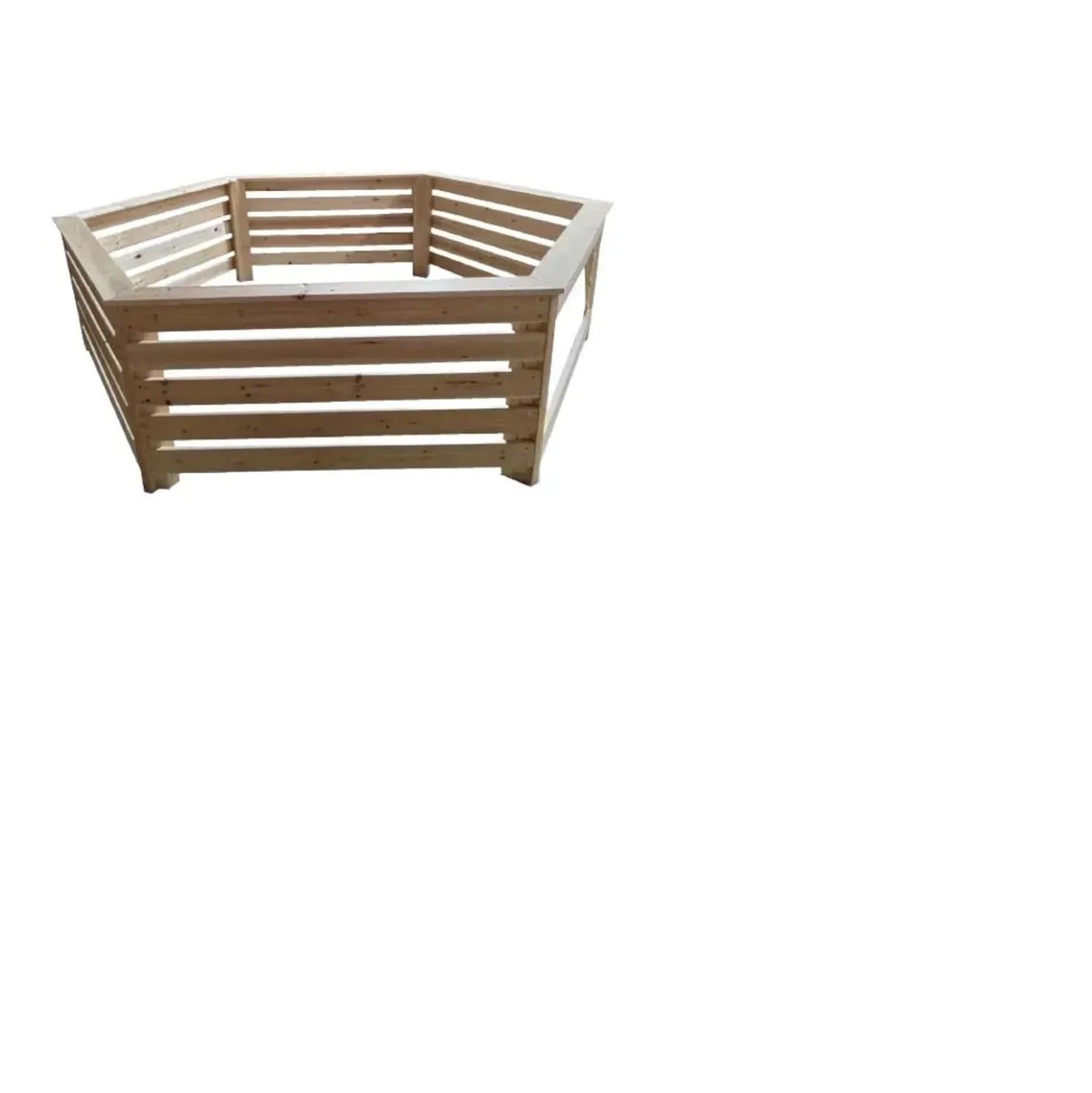 Rivestimento in legno esagonale abete massiccio Ø205-216