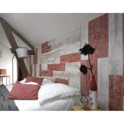 Rivestimento murale decorativo Cabane rosso