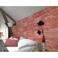 Rivestimento murale decorativo Cabane rosso