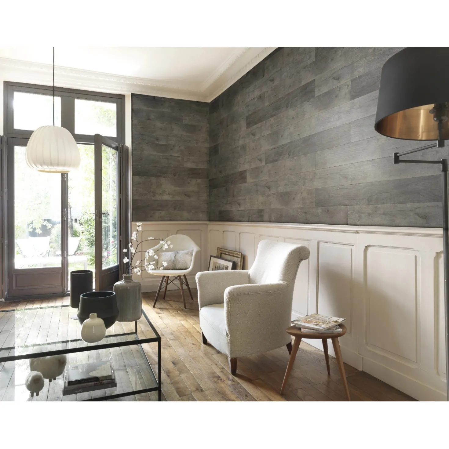Rivestimento murale decorativo Megeve grigio