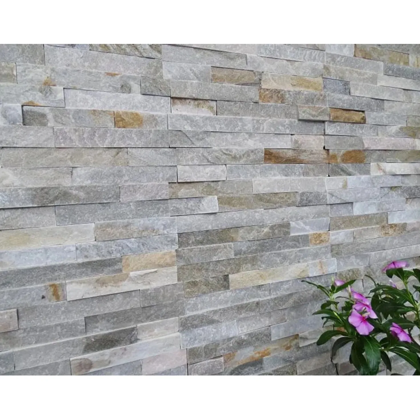 Rivestimento Pietra naturale beige 13 x 38 cm