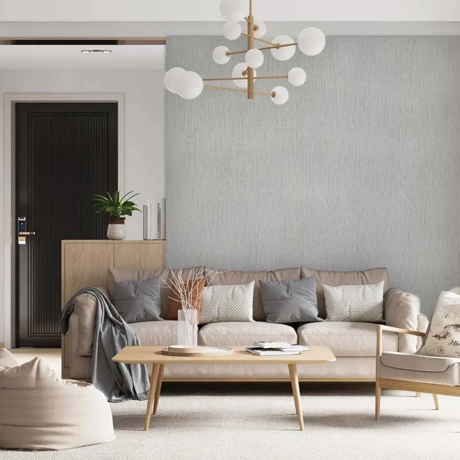 Rivestimento prottetivo in gomma laminata effetto tessuto grigio 120x270 cm