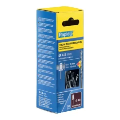 Rivetti Rapid Alte Prestazioni Ø4.8 x 16 mm Conf. da 50 pz e Punta Trapano incl