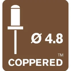 Rivetti Rapid Ramati Ø4,8 x 12 mm Confezione da 50 Pezzi
