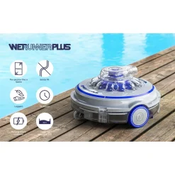 Robot a batteria per piscina Gre Wet Runner Plus filtro 4 l 27 W