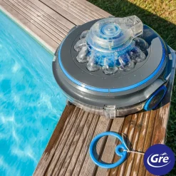 Robot a batteria per piscina Gre Wet Runner Plus filtro 4 l 27 W