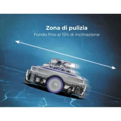 Robot a batteria per piscina Gre Wet Runner Plus filtro 4 l 27 W