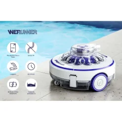 Robot elettrico a batteria per piscine Wet Runner Gre 26,6 W