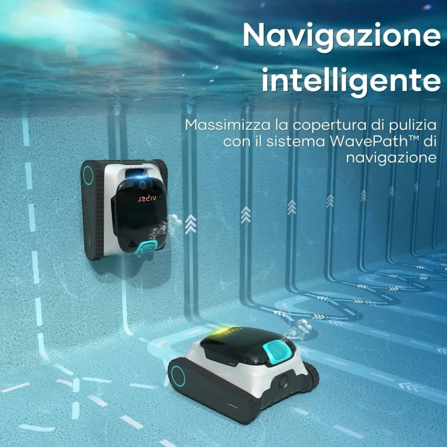 Robot pulitore per piscina interrata Aiper Scuba N1 45x39 cm