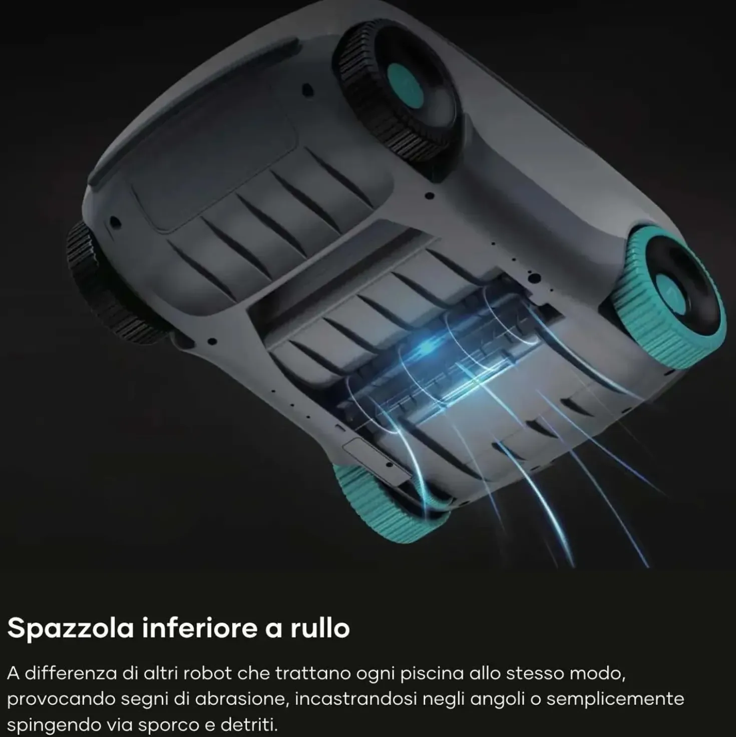 Robot pulitore per piscina fuori terra Aiper Scuba L1 48x32 cm
