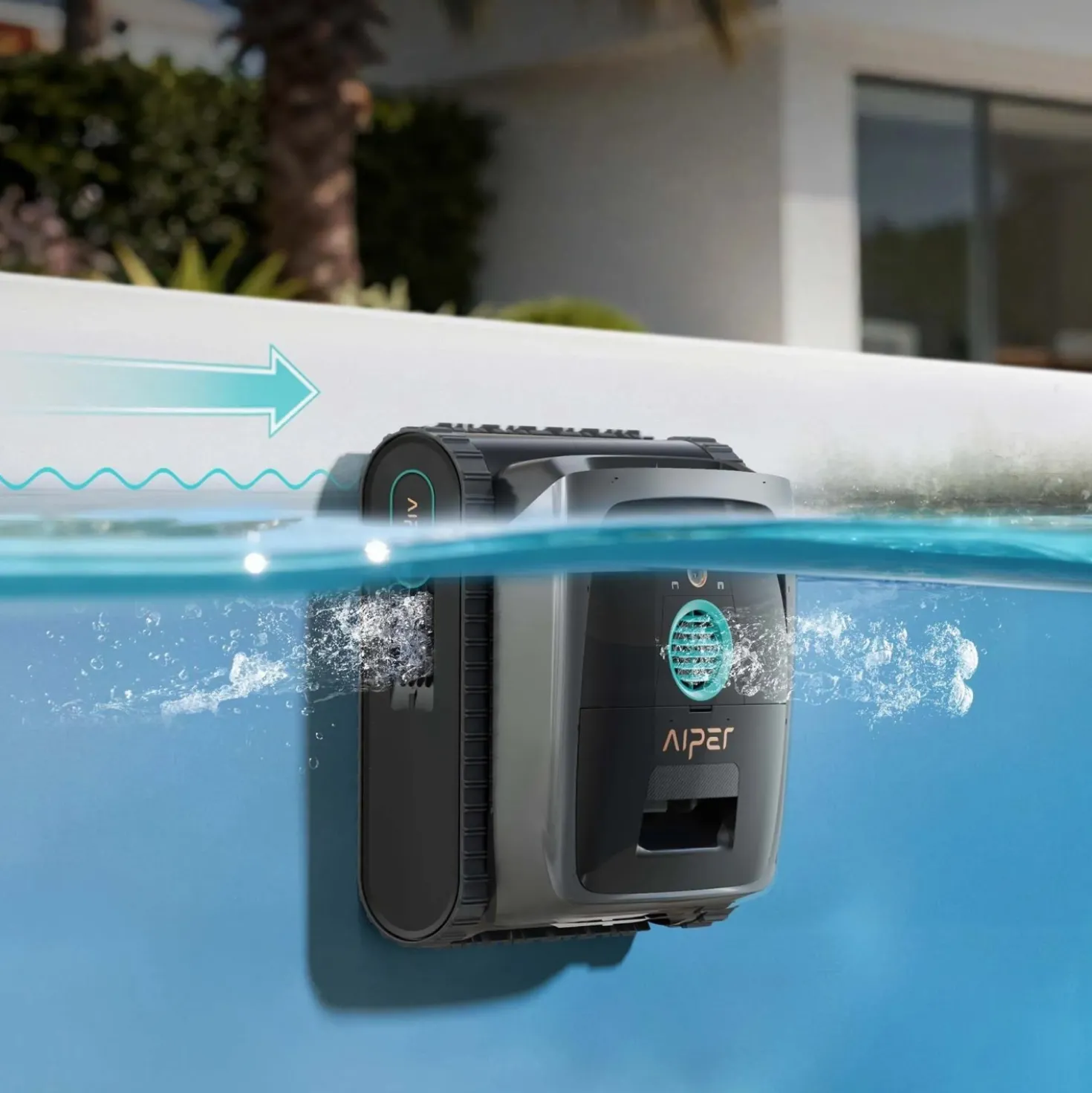 Robot pulitore piscina interrata Aiper Scuba S3 senza fili 18,1m³/h fino a 150m²