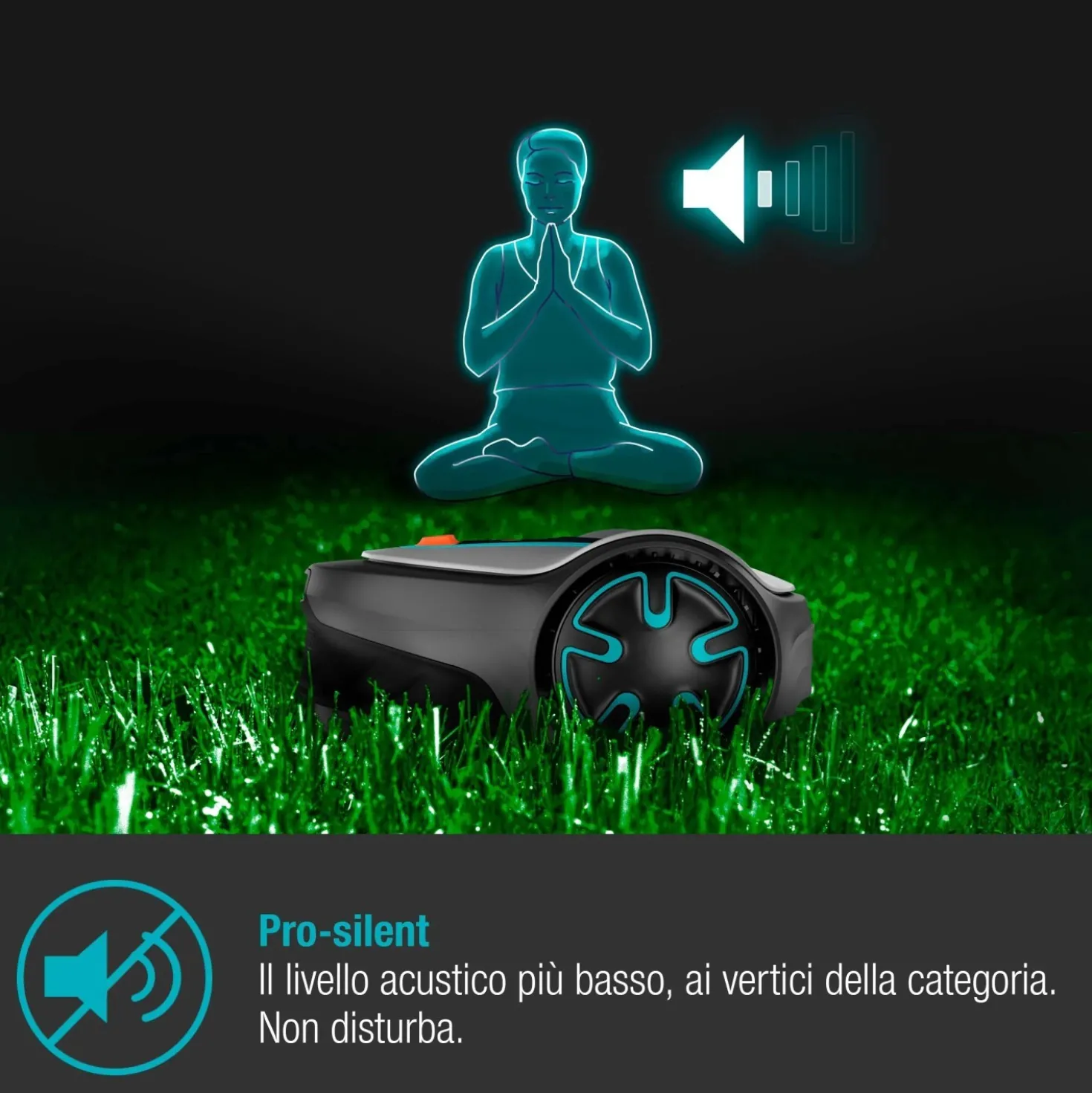 Robot tagliaerba a batteria Gardena Sileno Minimo Bluetooth 250 m²