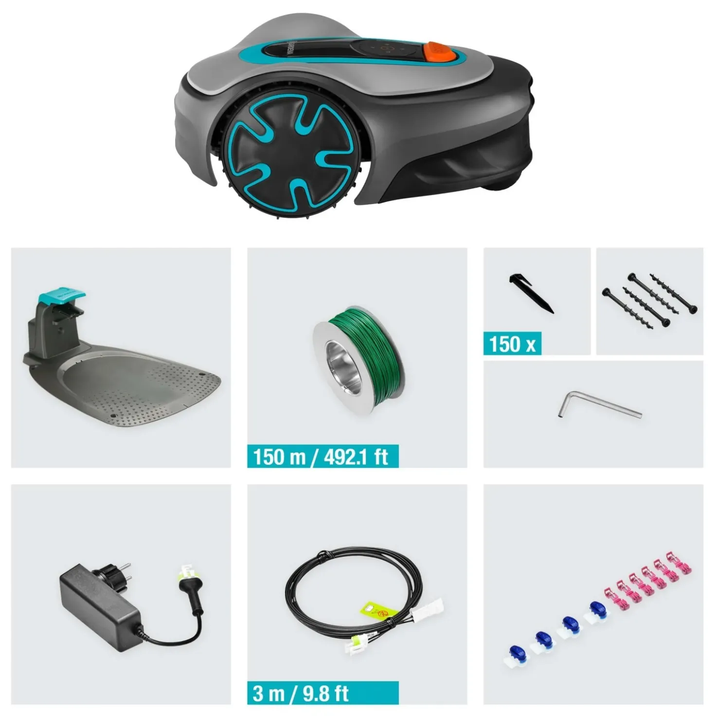 Robot tagliaerba a batteria Gardena Sileno Minimo Bluetooth 250 m²