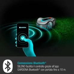 Robot tagliaerba a batteria Gardena Sileno Minimo Bluetooth 250 m²