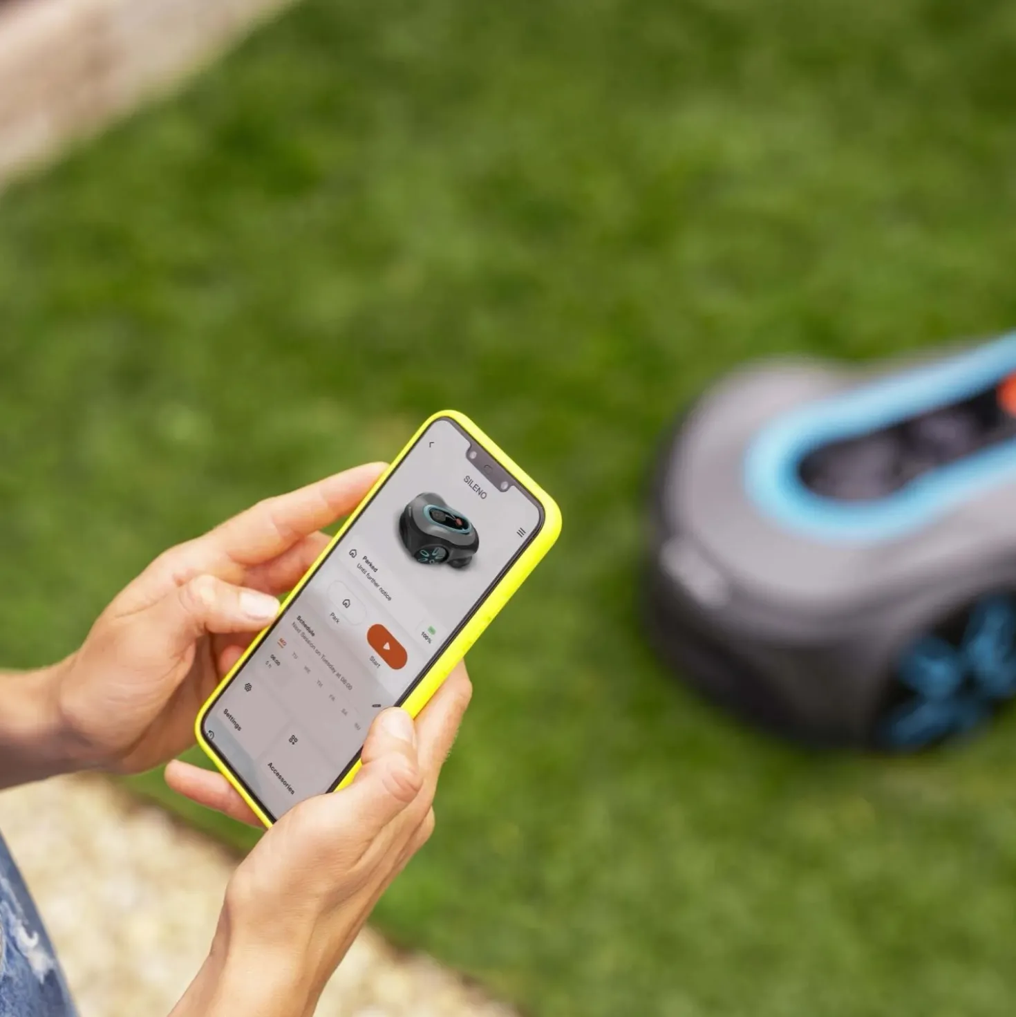 Robot tagliaerba a batteria Gardena Sileno Free Set Smart Wi-Fi 600 m²
