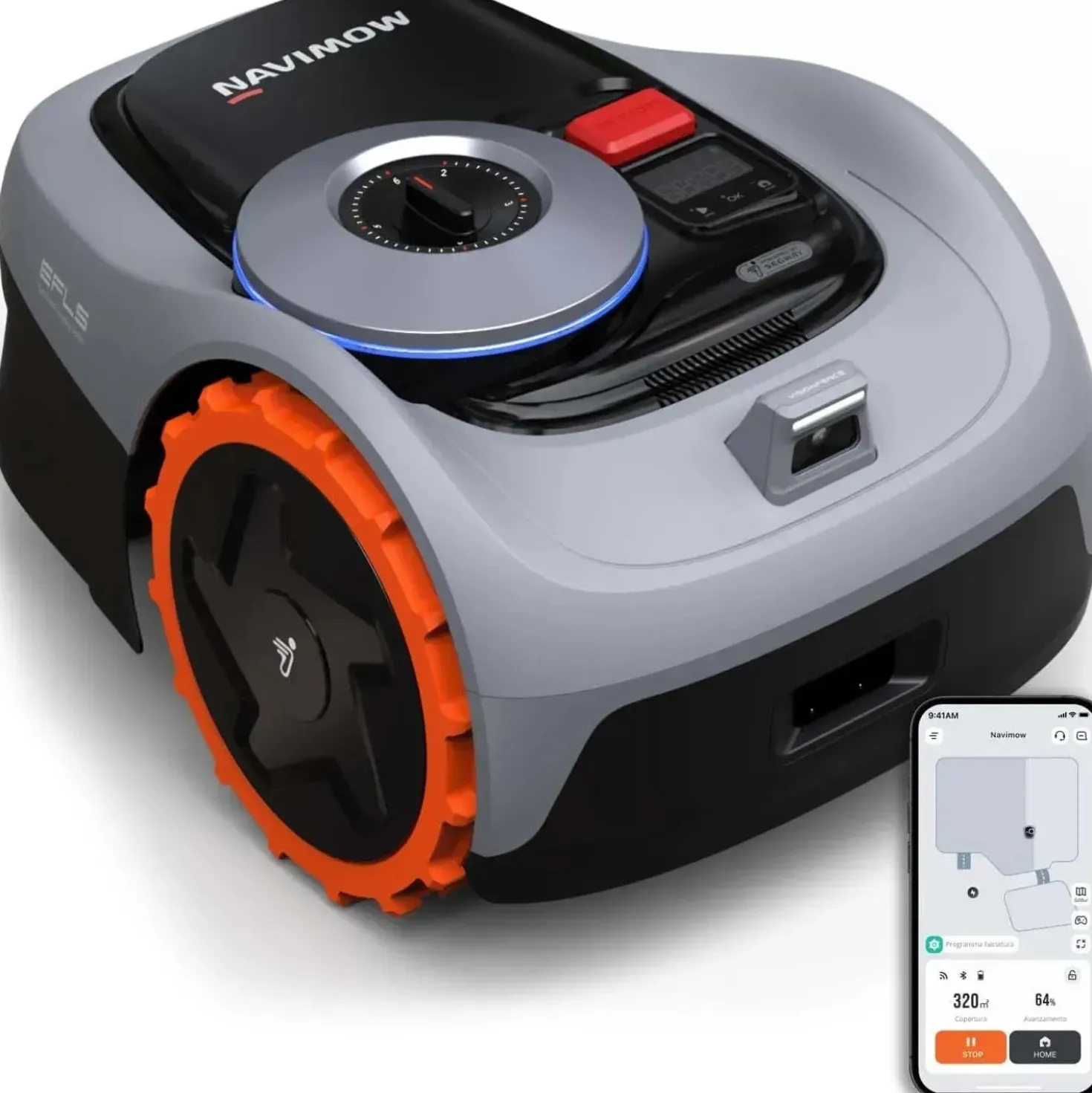 Robot tagliaerba a batteria Navimow i105e + Garage S 600 m²