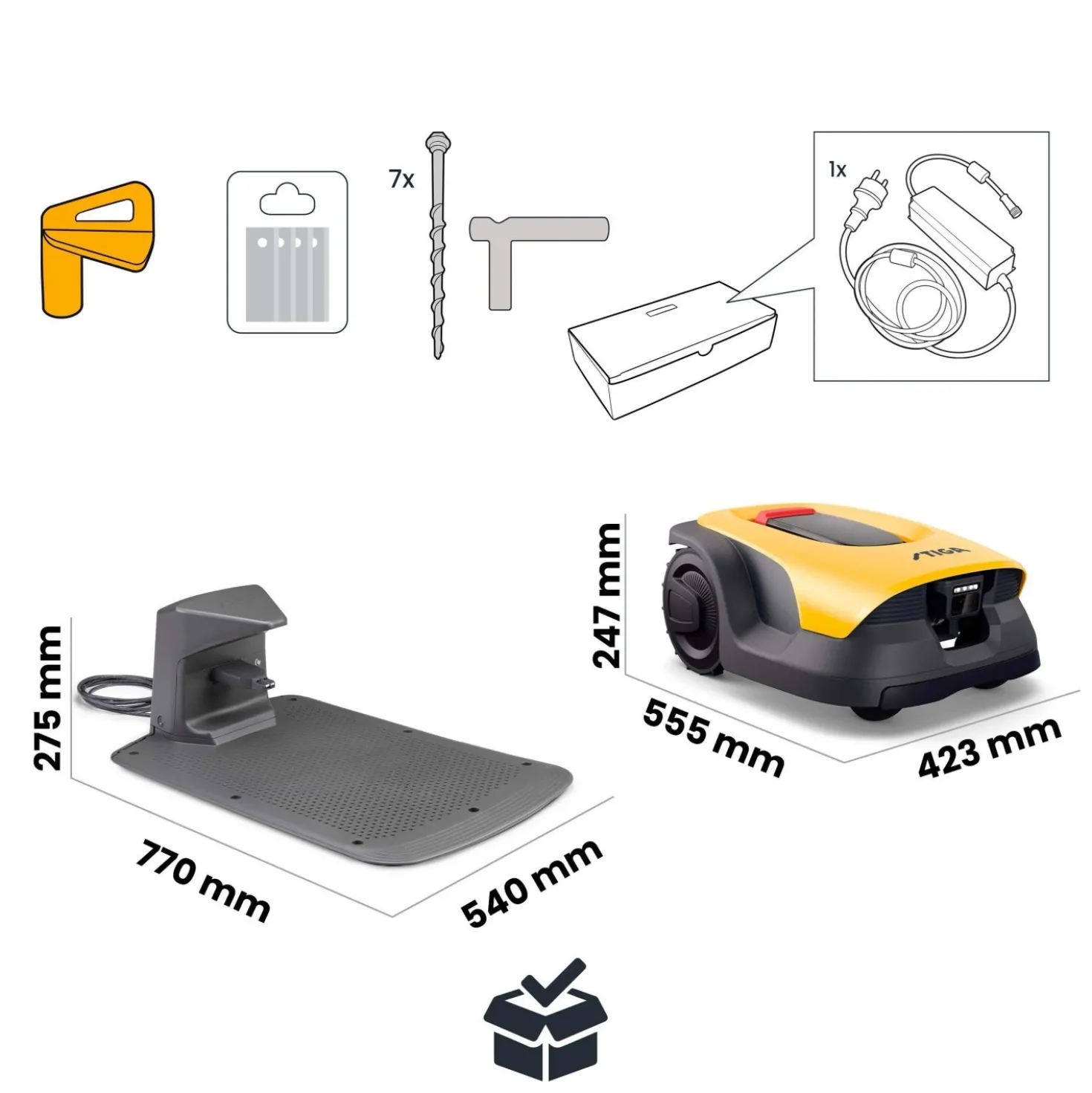 Robot tagliaerba a batteria Stiga 6V 600 m²