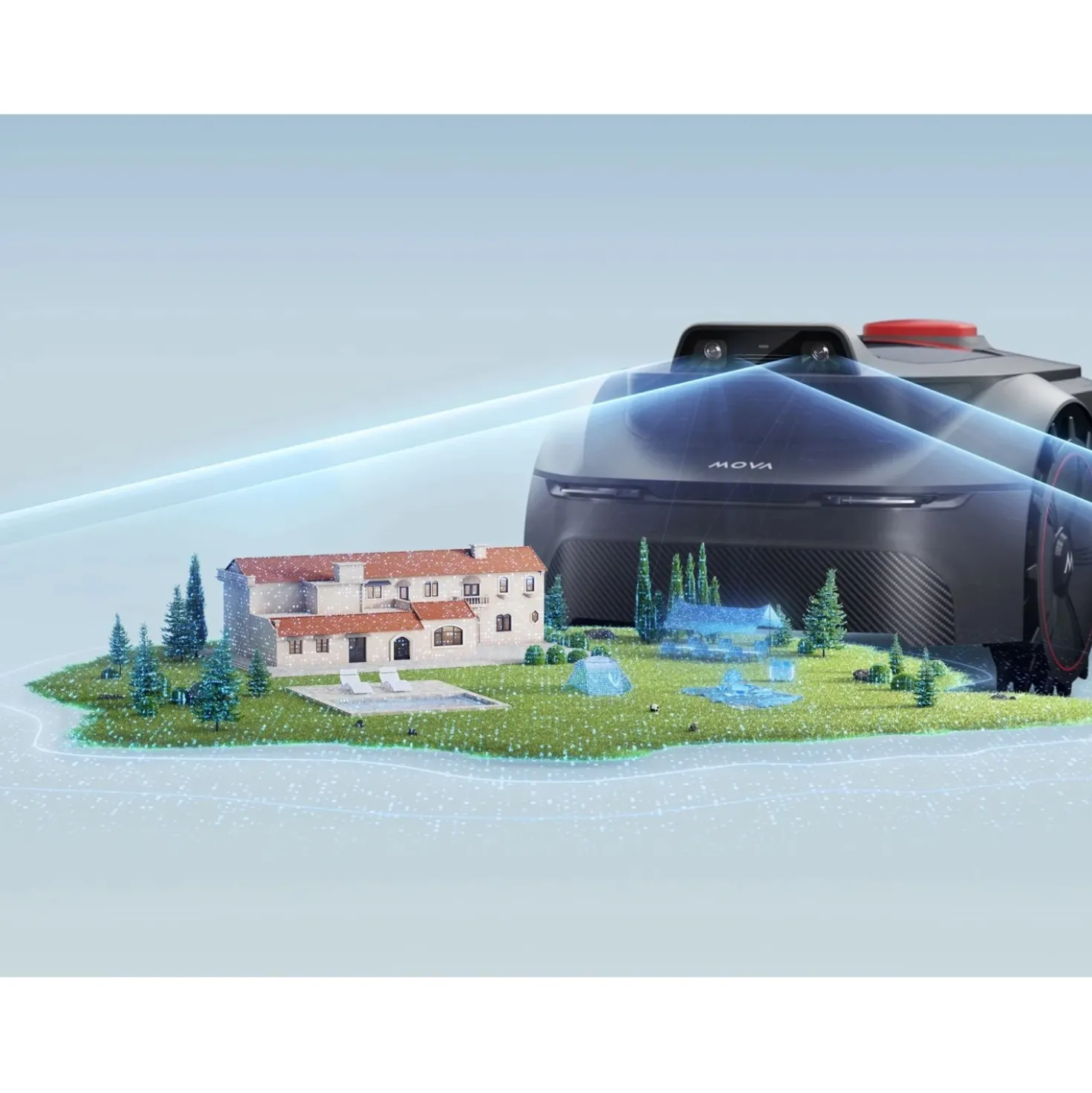 Robot tagliaerba a batteria Mova ViAX 300 m² nero