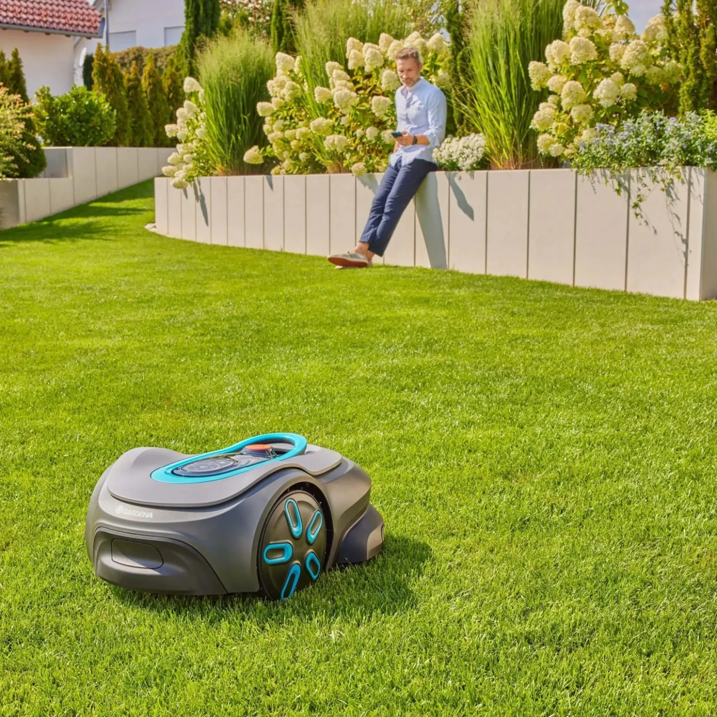 Robot tagliaerba a batteria Gardena Sileno Max 1200 m²