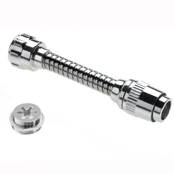Rompigetto con tubo snodabile cromato