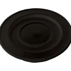 Rosone laccato con coperchio Ø 15 cm nero