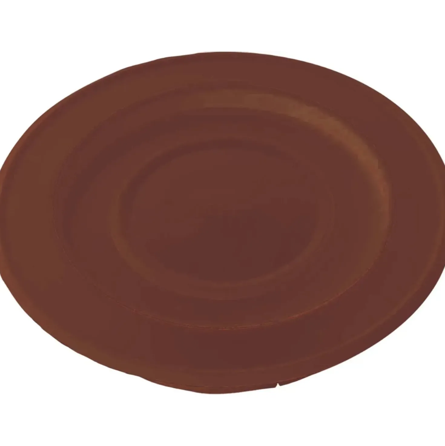 Rosone laccato con coperchio Ø 10 cm marrone