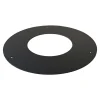Rosone per canale da fumo serie Arredo-Legna Ø 160 mm nero