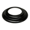 Rosone per canale da fumo serie Pellet Ø 80 mm nero