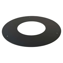 Rosone serie Arredo-Legna Ø 150 mm nero