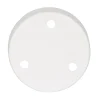 Rosone tondo in metallo 100 mm 3 fori bianco