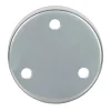 Rosone tondo in metallo 100 mm 3 fori cromo