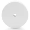 Rosone tondo in metallo 100 mm foro singolo bianco