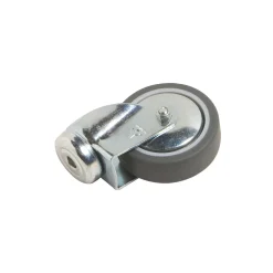 Rotella sterzante con foro posteriore e cuscinetto radente Ø 75 mm P 50 kg