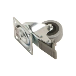 Rotella sterzante con piastra-bloccaggio-cuscinetto radente Ø 50 mm P 45 kg