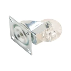 Rotella sterzante con piastra e ruota in poliuretano Ø 50 mm 40 kg