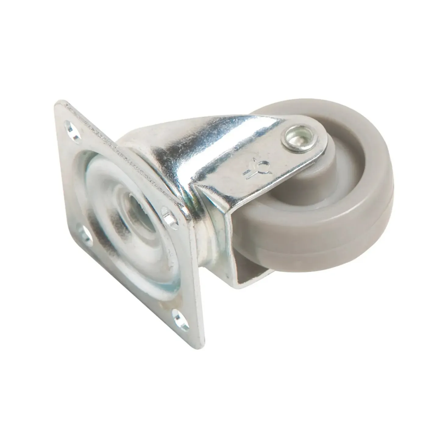 Rotella sterzante per mobili con piastra e ruota Soft Ø 36 mm P 35 kg