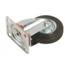 Rotella sterzante per trasporto ruota in gomma Ø 100 mm P 70 kg