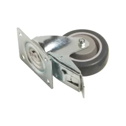 Rotella sterzante per trasporto ruota in gomma e bloccaggio Ø 100 mm P 150 kg
