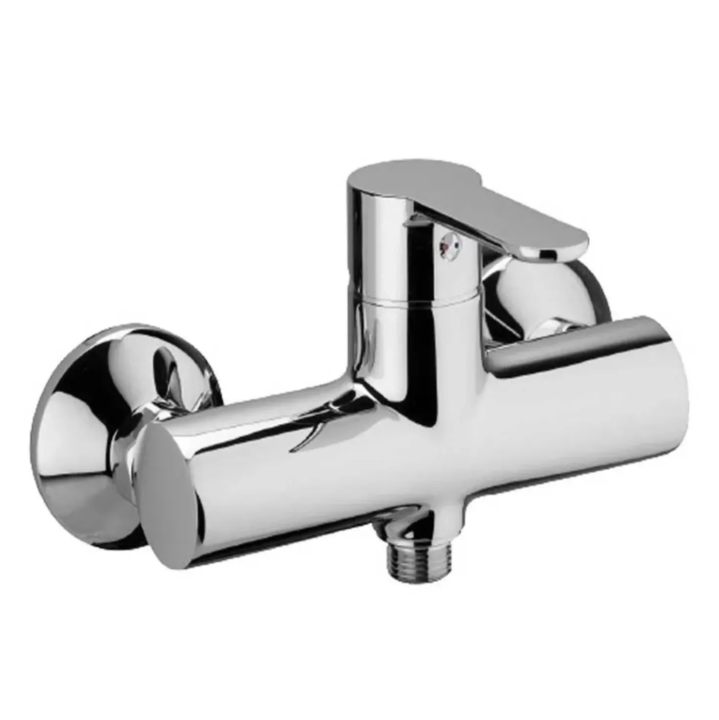 Rubinetto bagno monoc. esterno doccia senza accessori linea blu cromo
