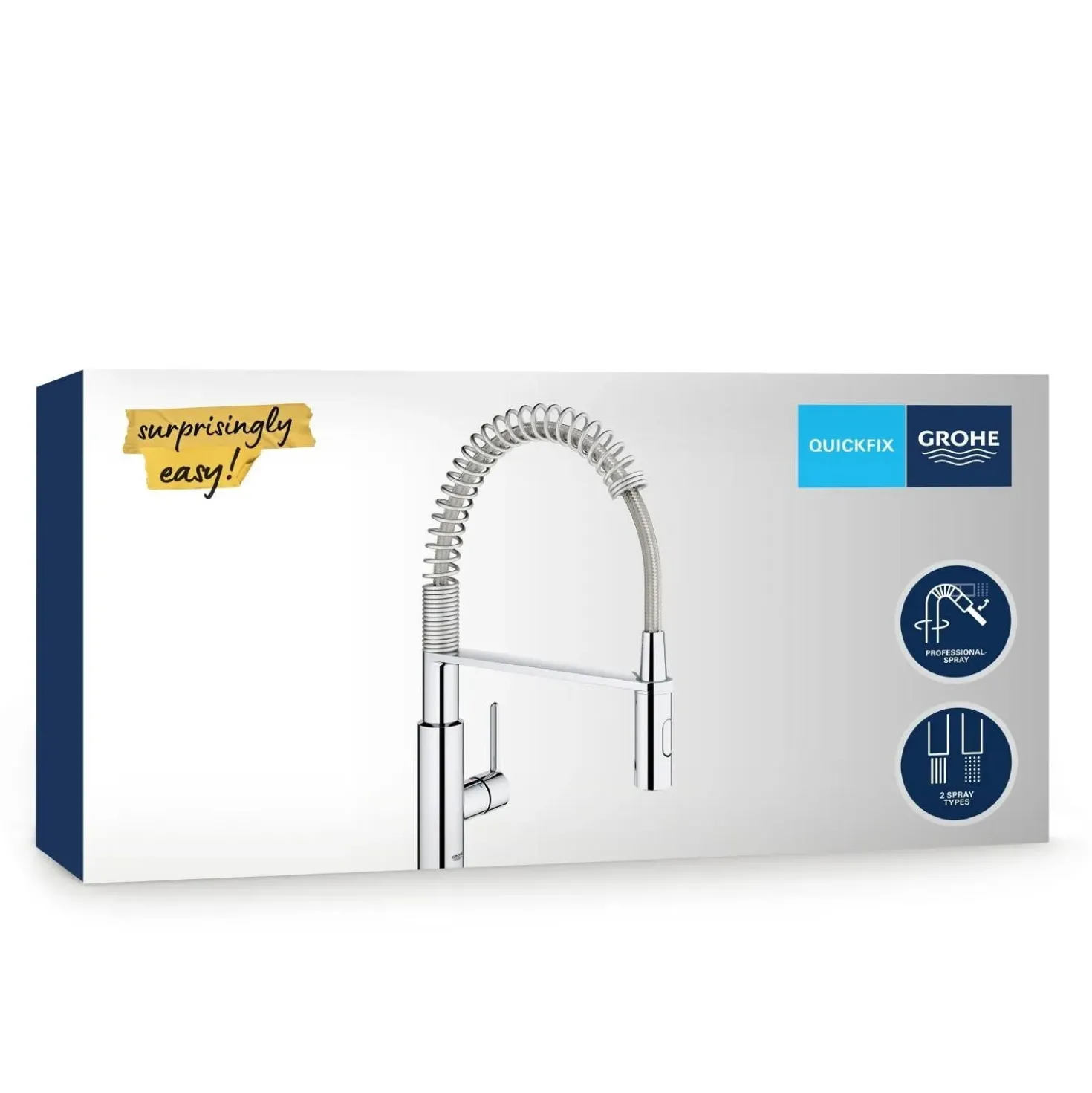 Rubinetto cucina monocomando per Grohe Get cromo