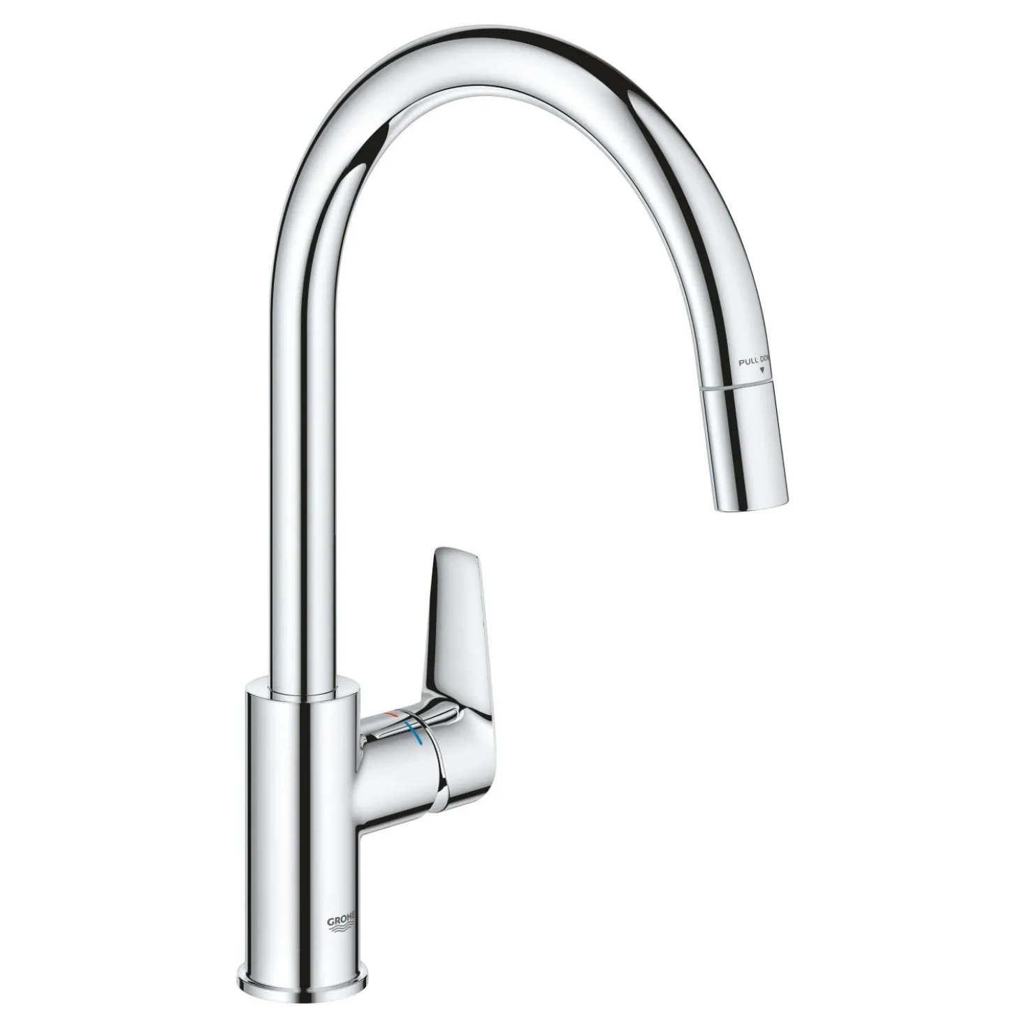 Rubinetto cucina monocomando Grohe Quickfix Startedge doccetta estraibile cromo