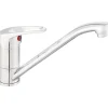 Rubinetto cucina monocomando Foglia cromo