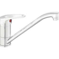 Rubinetto cucina monocomando Foglia cromo