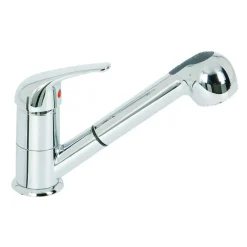 Rubinetto cucina monocomando Sole doccetta estraibile cromo