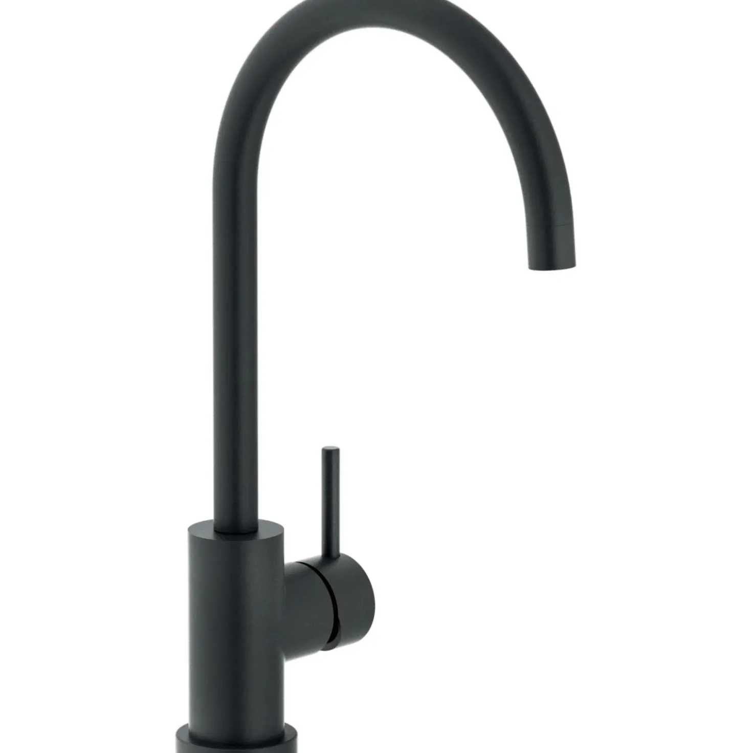 Rubinetto cucina monocomando canna alta Live nero